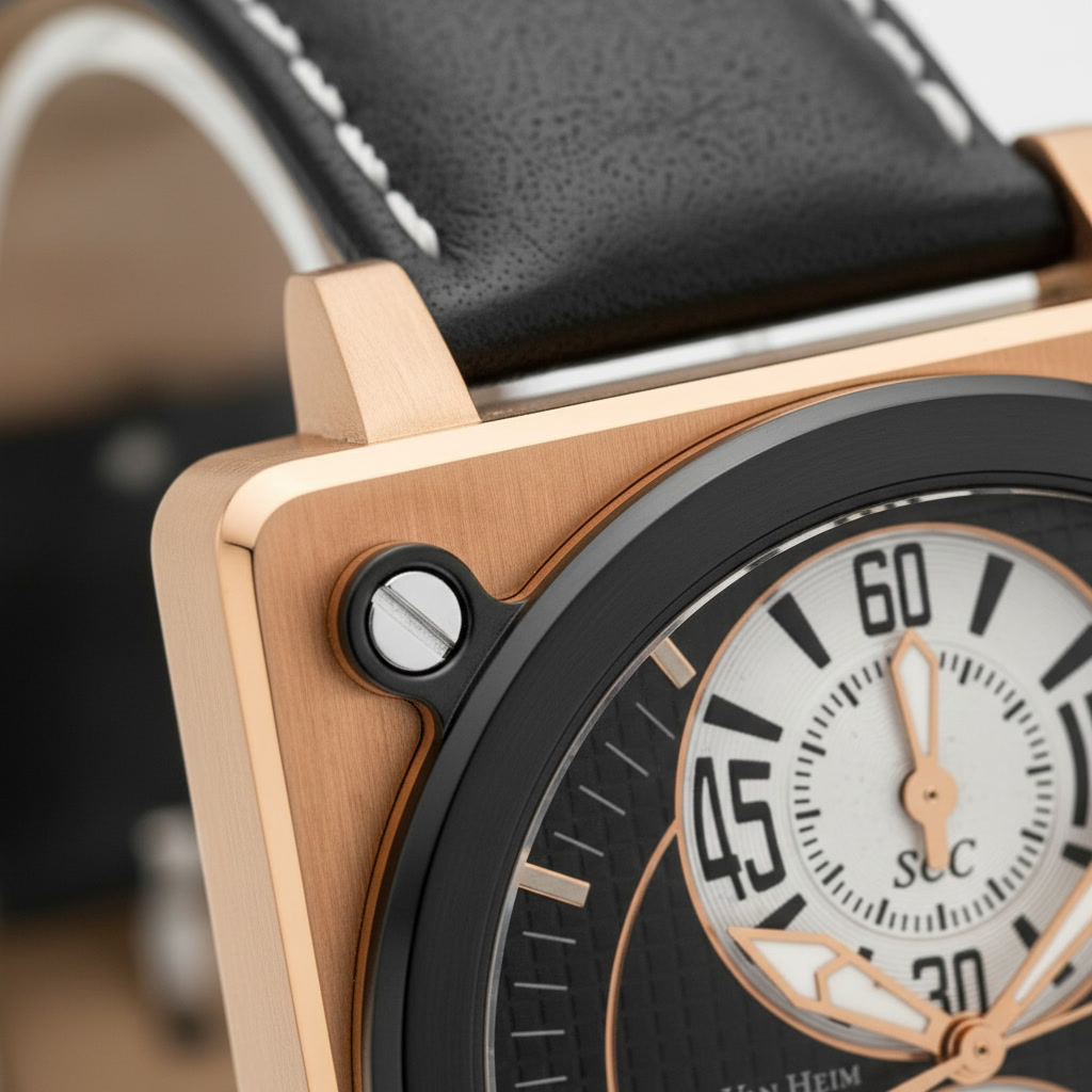David Van Heim luxury watch — architectural timepiece detail Geneva