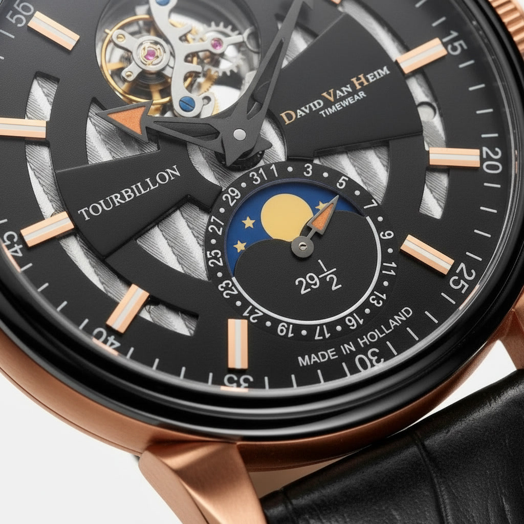 Tourbillon VH-301 | Steel Swiss Mechanical Tourbillon — David Van Heim