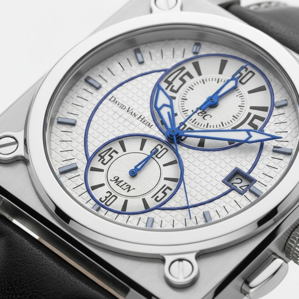 David Van Heim luxury watch — architectural timepiece detail Geneva