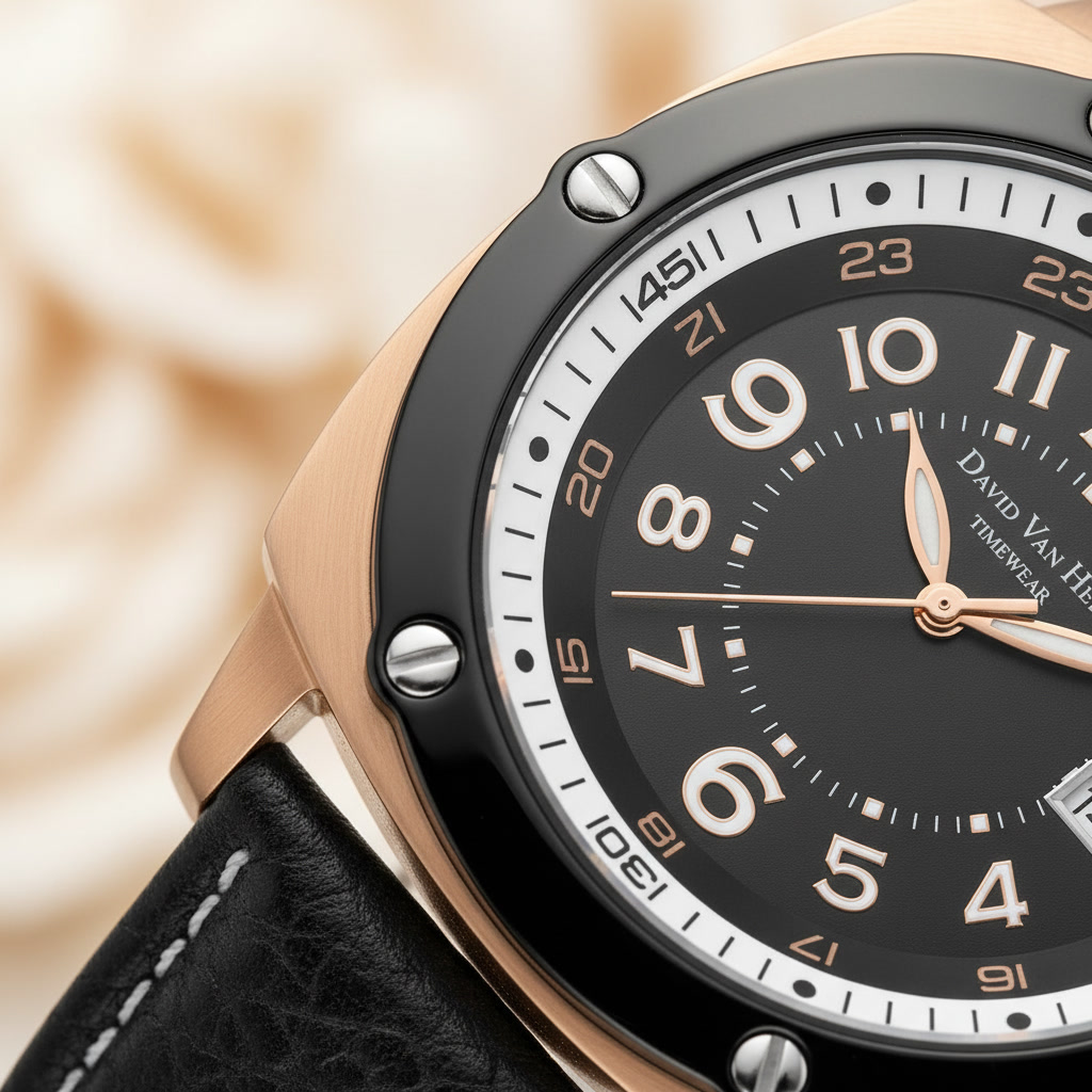 David Van Heim luxury watch — architectural timepiece detail Geneva