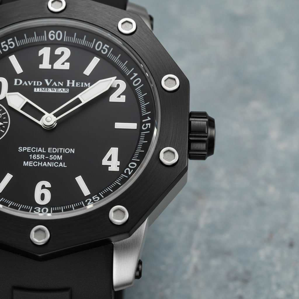 David Van Heim luxury watch — architectural timepiece detail Geneva