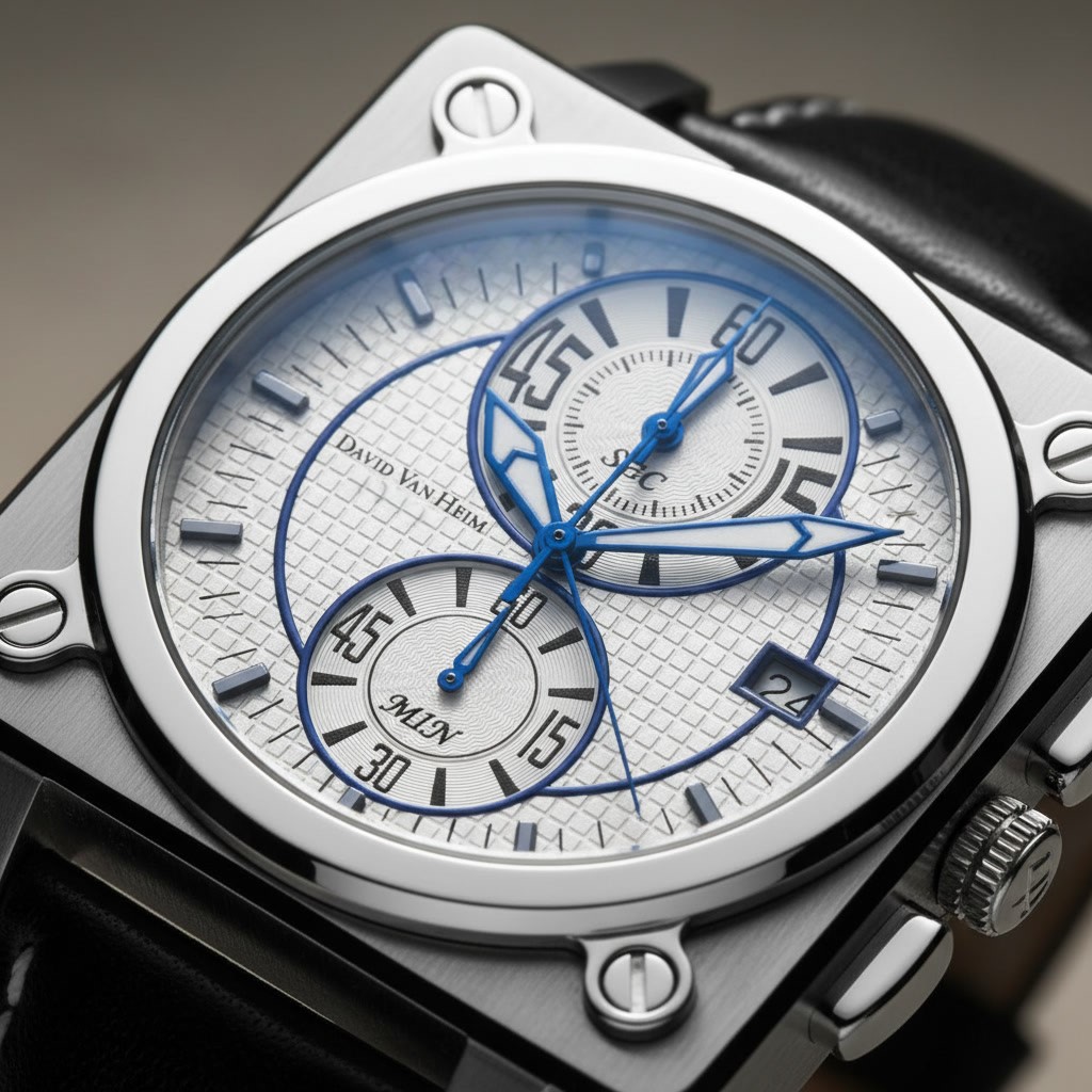 David Van Heim luxury watch — architectural timepiece detail Geneva