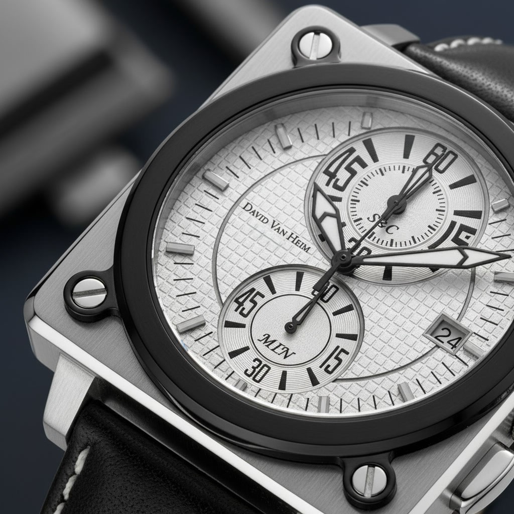 David Van Heim luxury watch — architectural timepiece detail Geneva