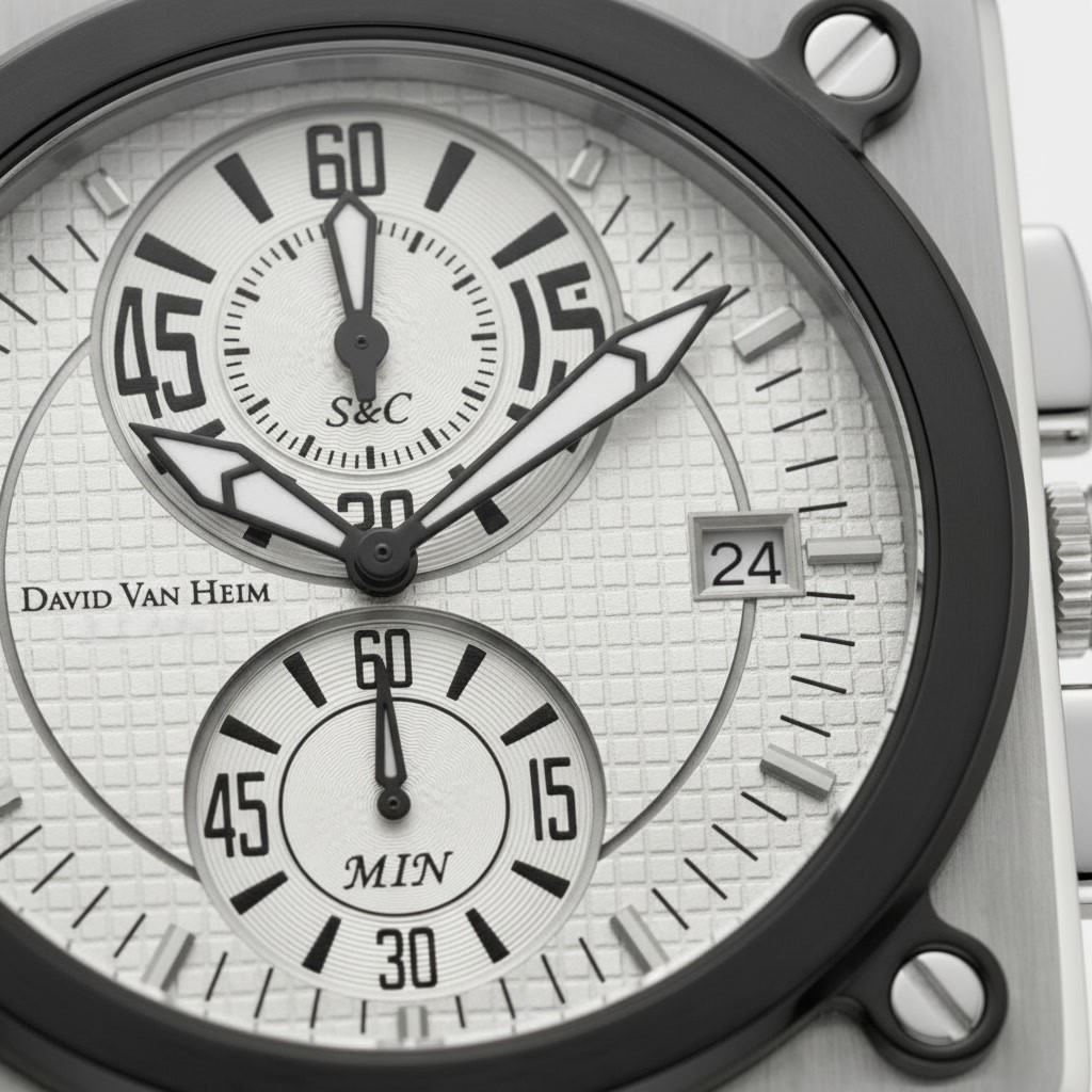 David Van Heim luxury watch — architectural timepiece detail Geneva