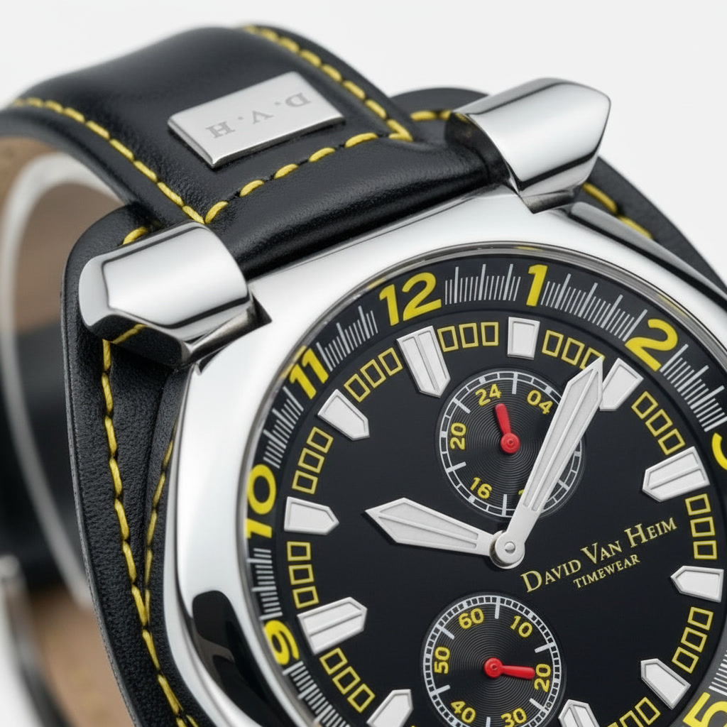 David Van Heim luxury watch — architectural timepiece detail Geneva