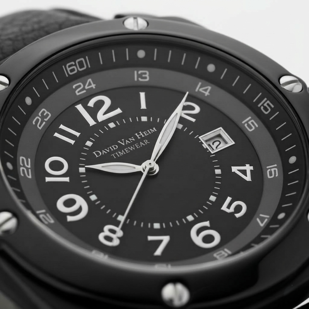 David Van Heim luxury watch — architectural timepiece detail Geneva