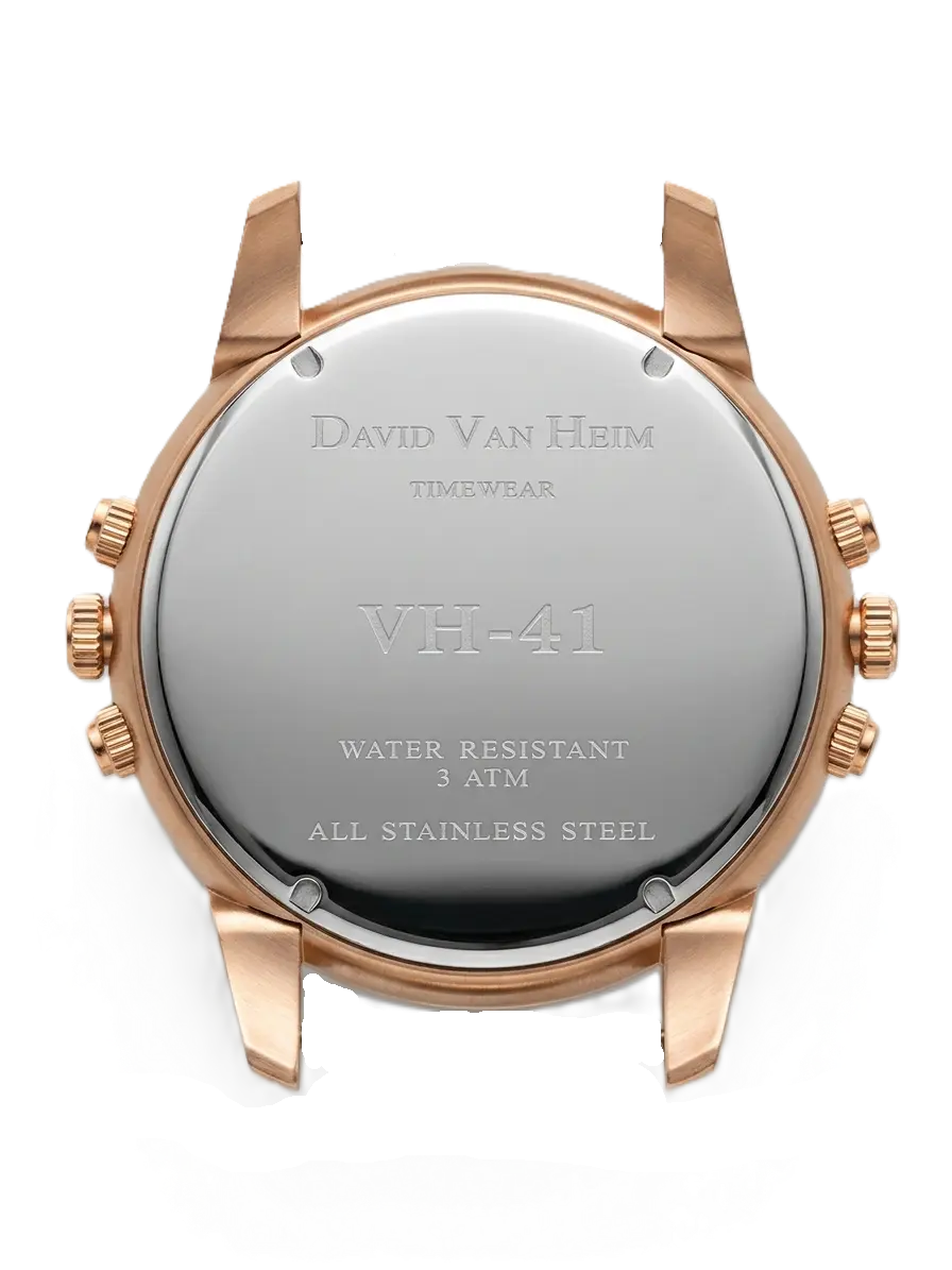 David Van Heim Dual Chronograph VH-41 — Double dial luxury watch Geneva