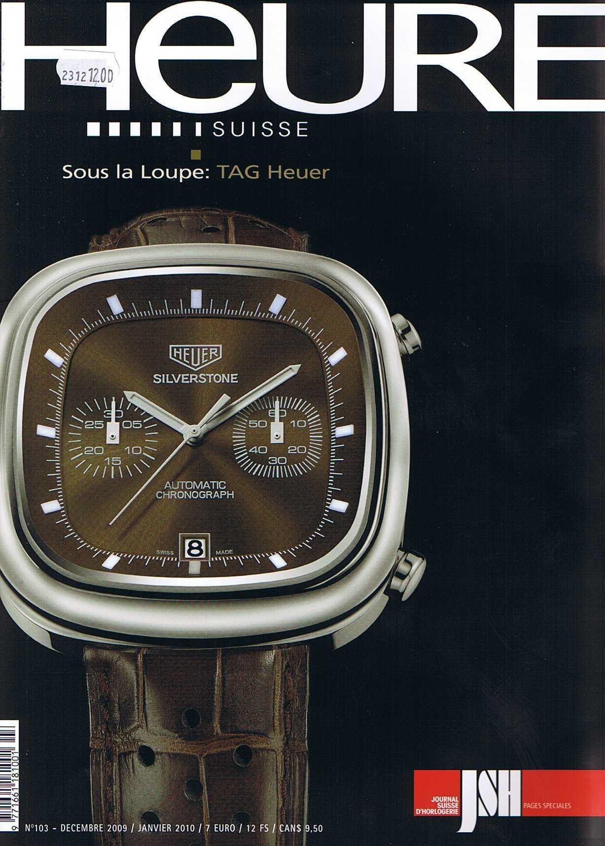 David Van Heim featured in Heure Suisse — Swiss watchmaking press