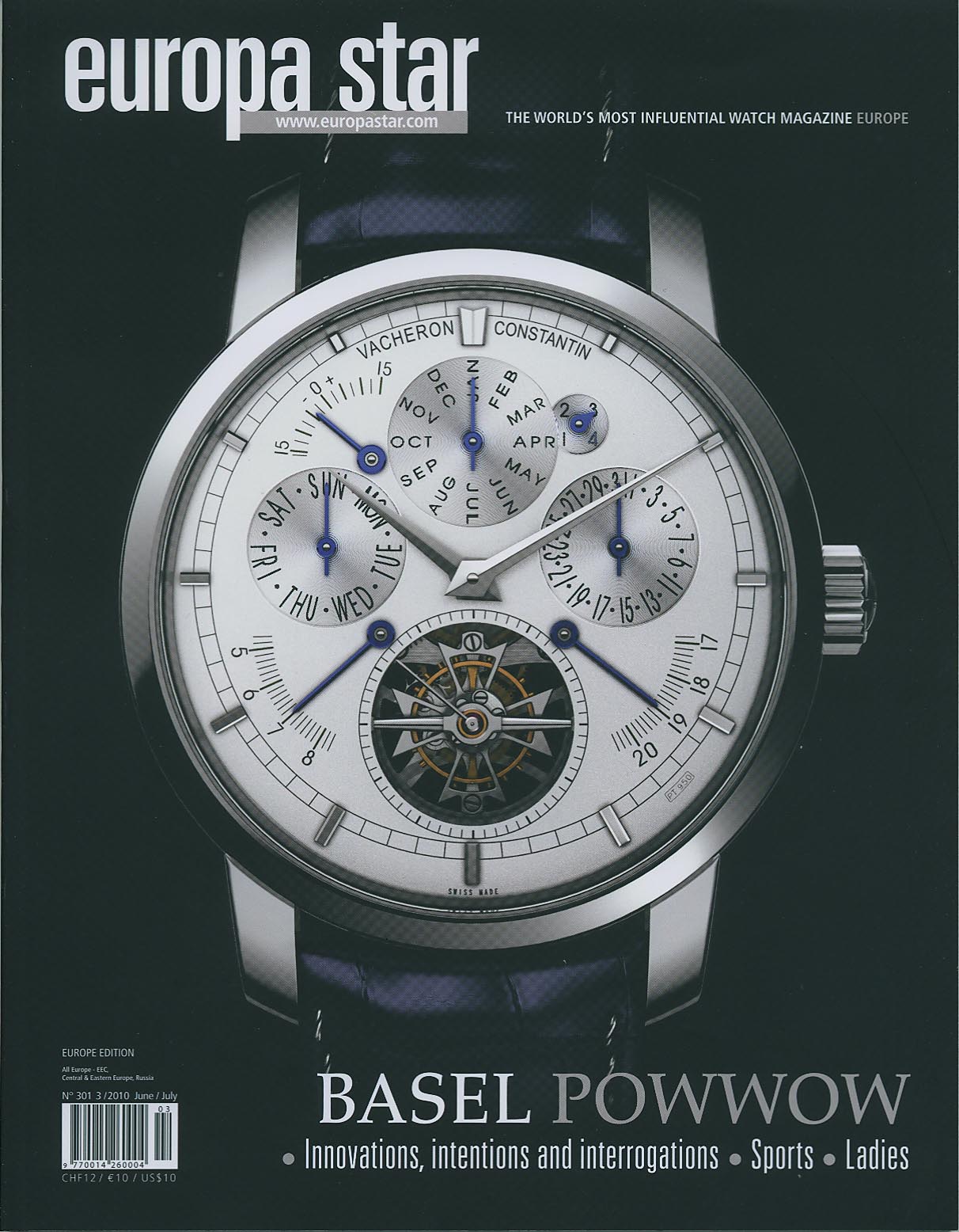 David Van Heim featured in Europa Star — Swiss luxury watch magazine