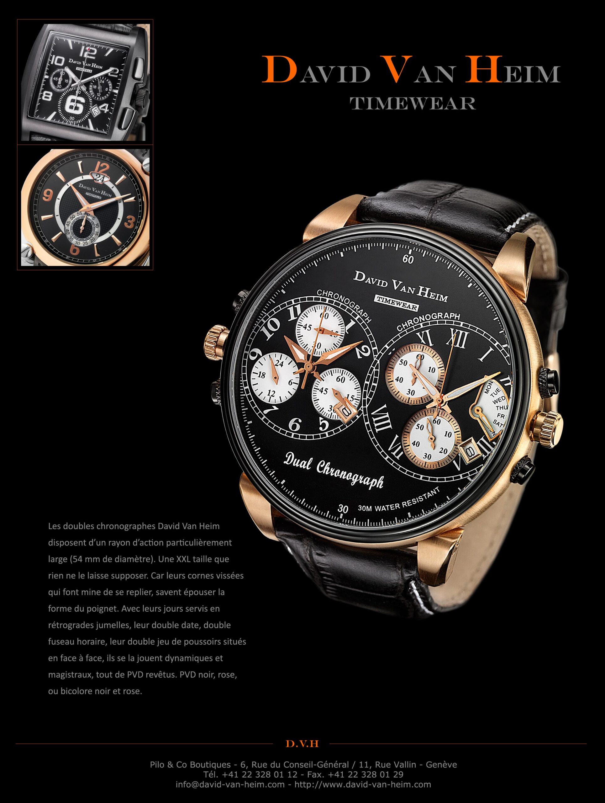 David Van Heim featured in Revolution — luxury watch magazine