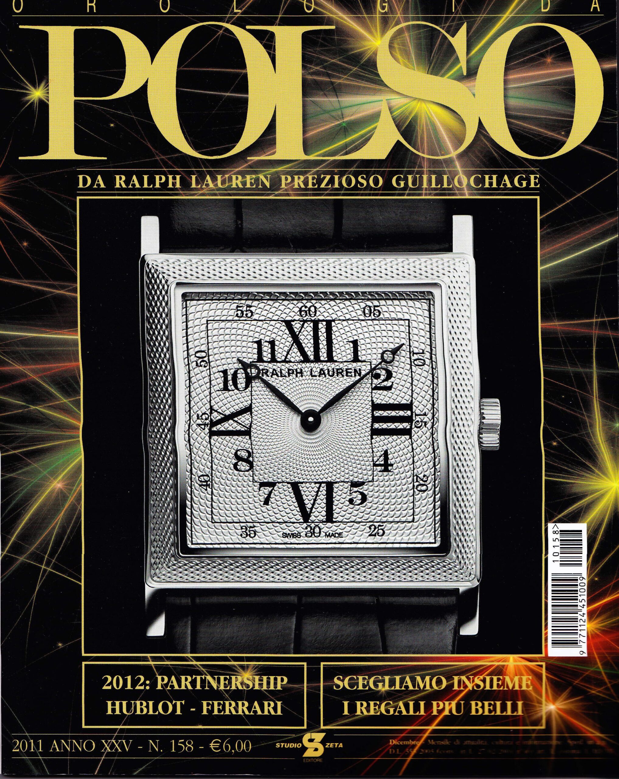 David Van Heim featured in Polso — Italian luxury watch magazine